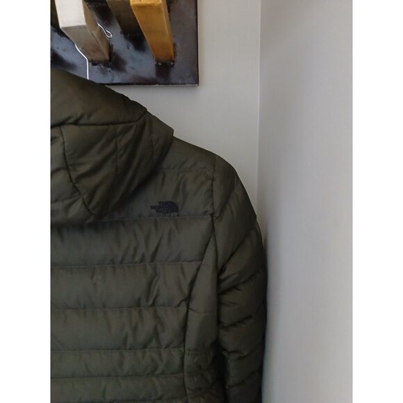 The North Face Gotham II 550 Down Fill Jacket Size Small Green Hood Puffer - Picture 8 of 10